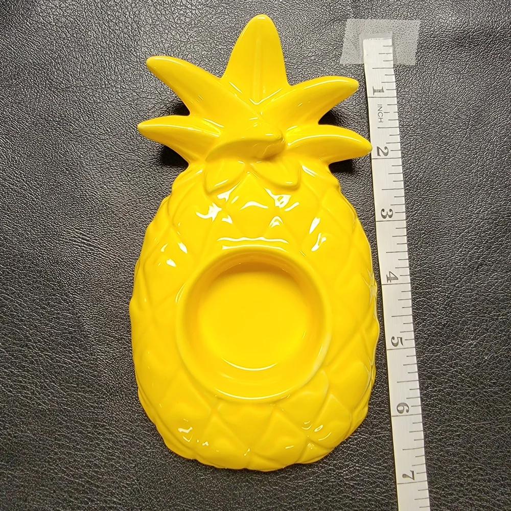 Yellow Pineapple Candle Holder